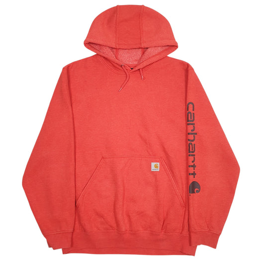 Mens Red Carhartt Hoodie Jumper