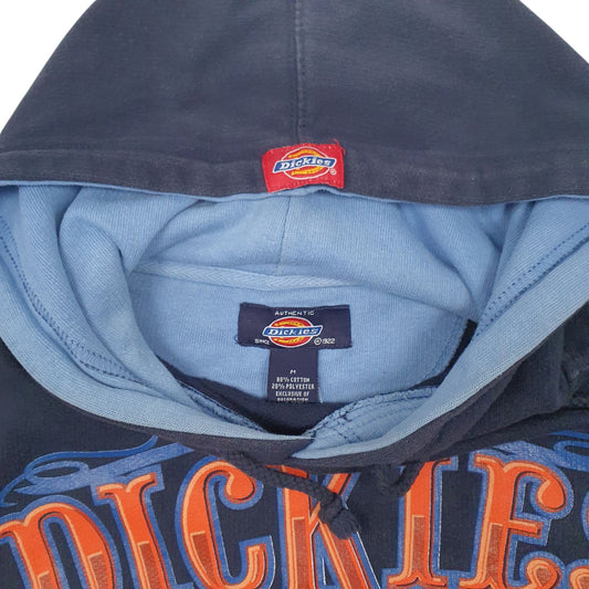 Mens Navy Dickies Spellout Hoodie Jumper