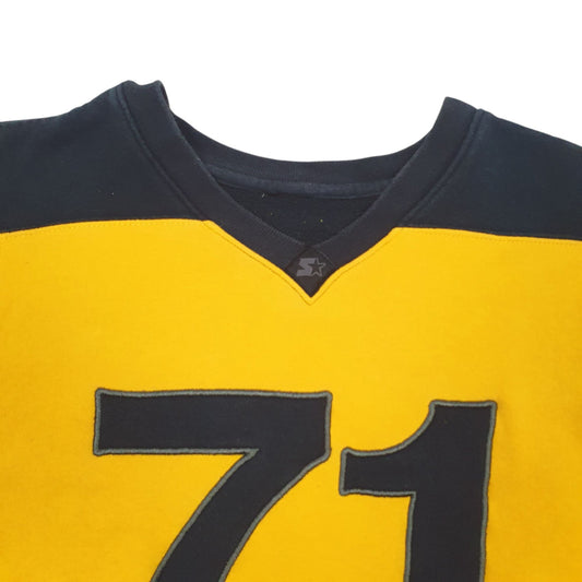 Mens Yellow Starter Crewneck Jumper