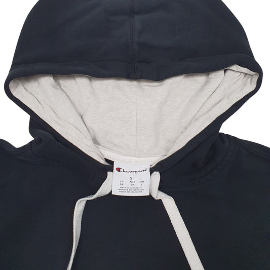Mens Black Champion Hoodie Jumper