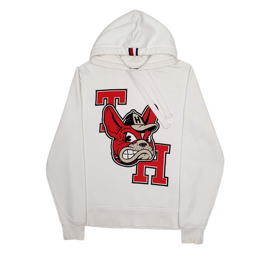 Mens White Tommy Hilfiger Hoodie Jumper