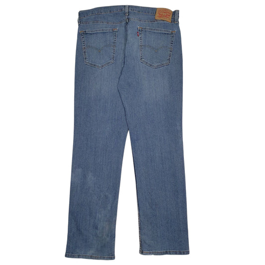 Mens Blue Levis Distressed Jeans