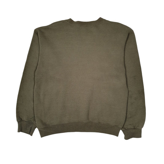 Mens Green Soffe United States Marine Corp USMC Vintage 90s Crewneck Jumper