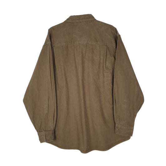 Mens Brown Woolrich Heavy Shirt