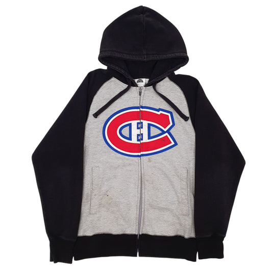 Mens Grey NHL Montreal Canadiens Full Zip Jumper