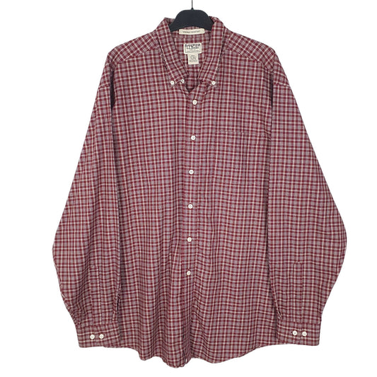 Mens Red L.L.Bean Long Sleeve Shirt