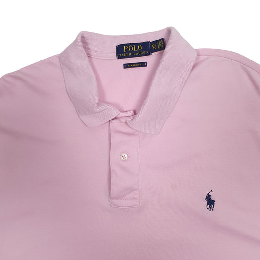 Mens Pink Polo Ralph Lauren Polo Shirt