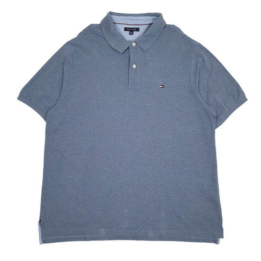 Mens Blue Tommy Hilfiger Short Sleeve Polo Shirt