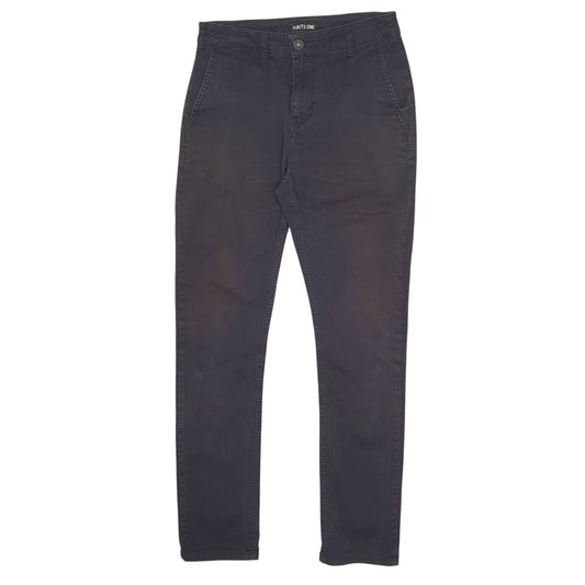 Mens Black Route One Chino Trousers