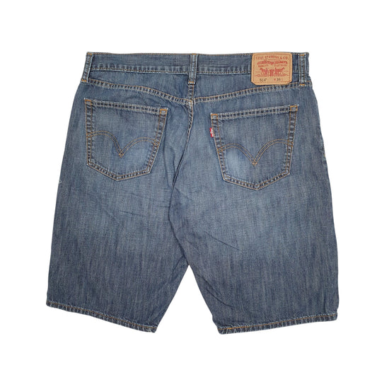 Mens Blue Levis 514 Shorts