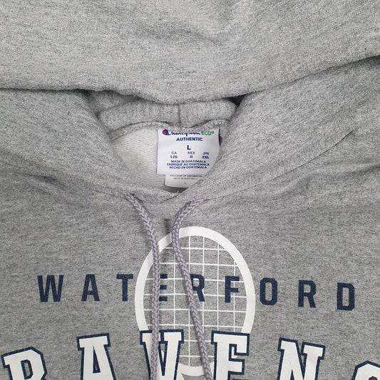 Mens Grey Champion Tennis Hoodie Jumper