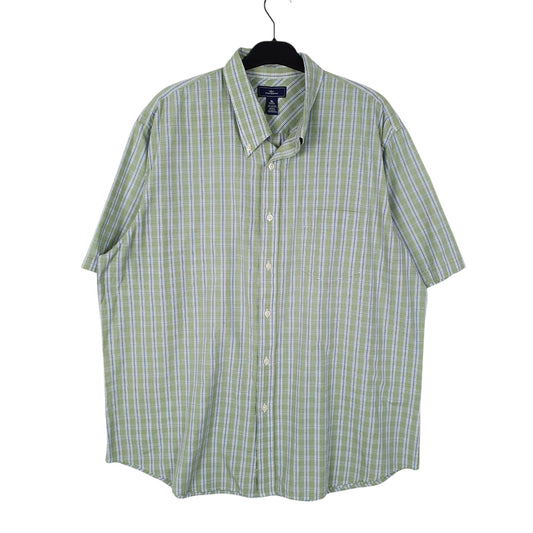 Mens Green Dockers Short Sleeve Shirt