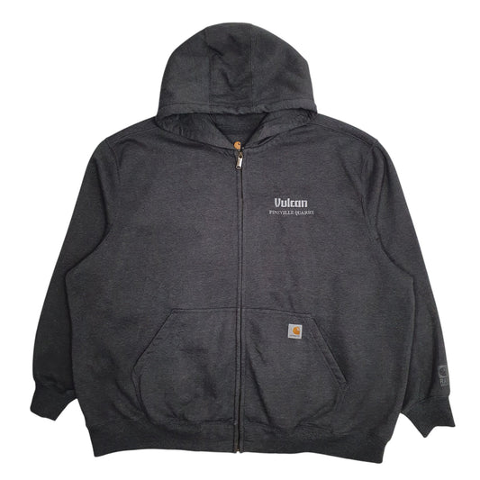 Mens Grey Carhartt Hoodie Full Zip Jumper