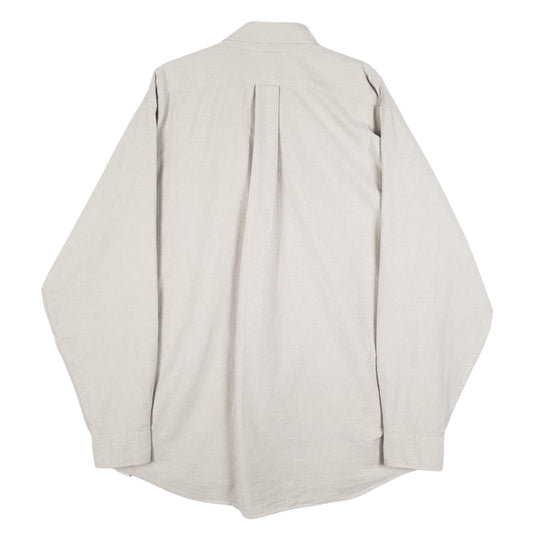 Mens Grey L.L.Bean Vintage 90s Made In USA Shirt