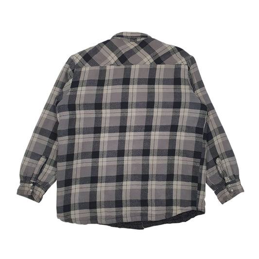 Mens Grey Dickies Pearl Snap Coat