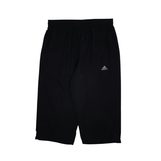 Mens Black Adidas Long Sport Shorts
