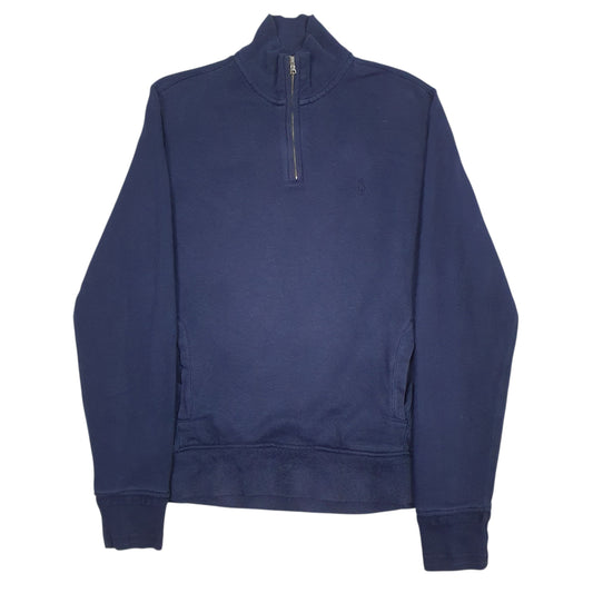 Mens Navy Polo Ralph Lauren Quarter Zip Jumper