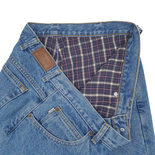 Mens Blue L.L.Bean Blanket Lined Double L 90s Jeans