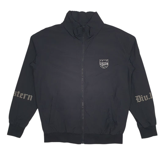Mens Black NBA Sacramento Kings Full Zip Coat