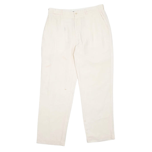 Mens Cream Polo Ralph Lauren Vintage Chino Trousers