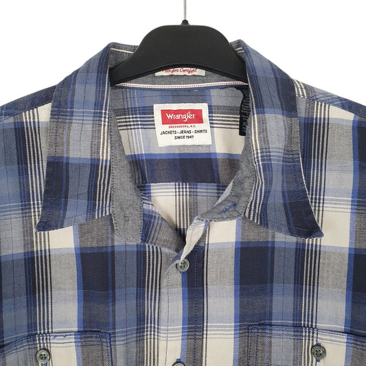 Mens Blue Wrangler Shirt