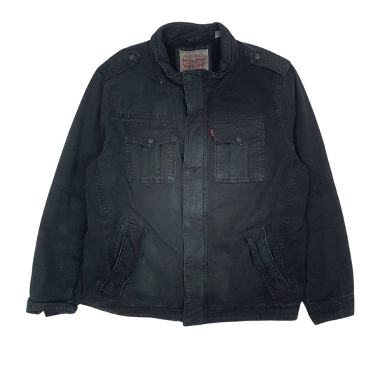 Mens Black Levis Coat