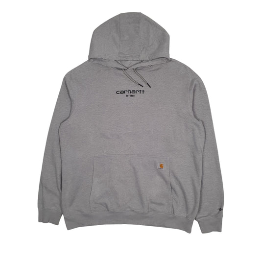 Mens Grey Carhartt Hoodie Jumper