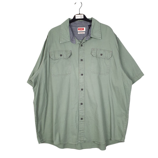 Mens Green Wrangler Short Sleeve Shirt