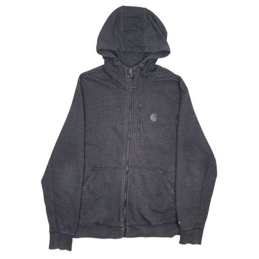 Mens Grey Carhartt Relaxed Fit Full Zip Jumper