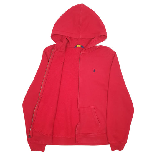 Womens Red Polo Ralph Lauren Full Zip Jumper