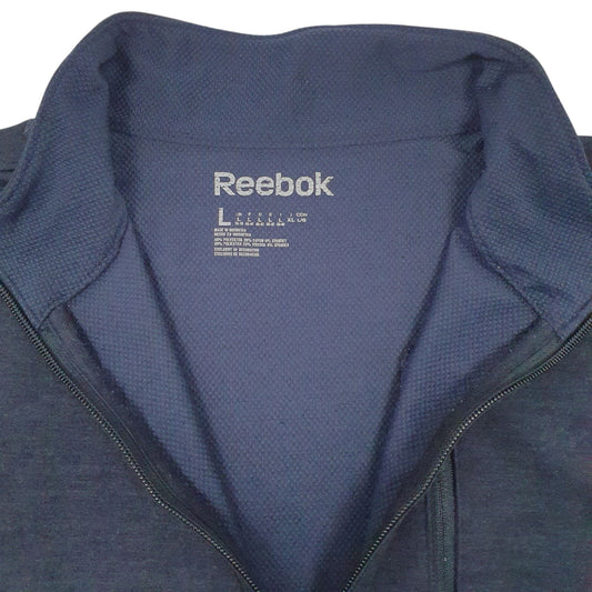 Mens Navy Reebok Quarter Zip Jumper