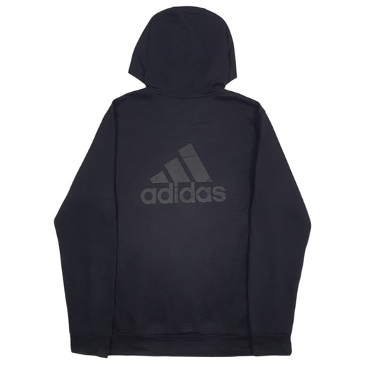 Mens Black Adidas Hoodie Jumper