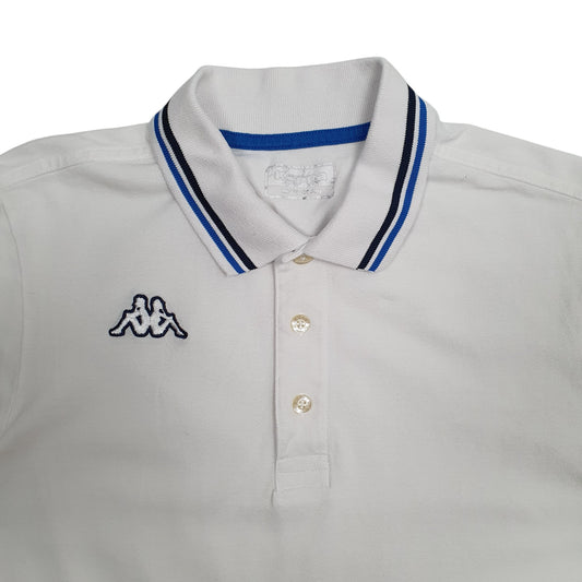 Mens White Kappa Polo Shirt