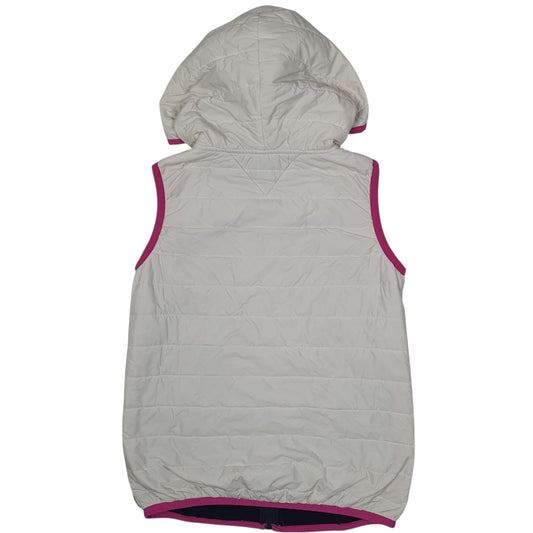 Womens Navy Tommy Hilfiger Hoodie Puffer Padded Crewneck Coat