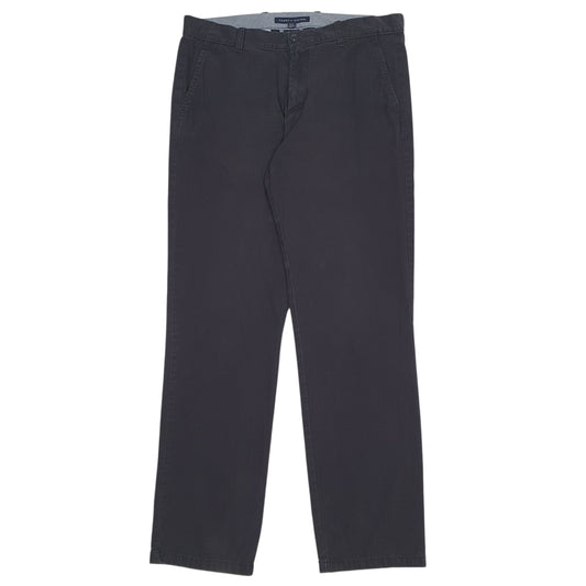 Mens Black Tommy Hilfiger Chino Trousers