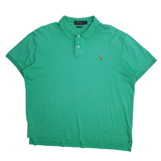 Mens Green Polo Ralph Lauren Stretch Short Sleeve Polo Shirt