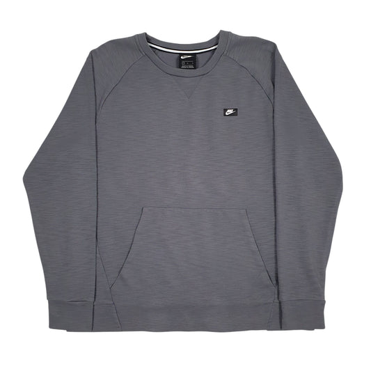 Mens Grey Nike Crewneck Jumper