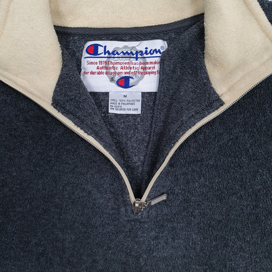 Womens Grey Champion Vintage 00s Quarter Zip Jumper