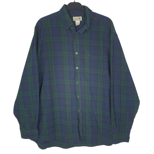 Mens Green L.L.Bean Long Sleeve Shirt