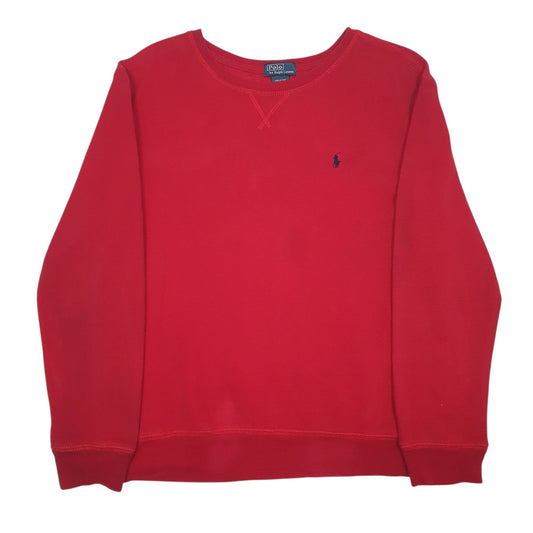Womens Red Polo Ralph Lauren Hoodie Jumper