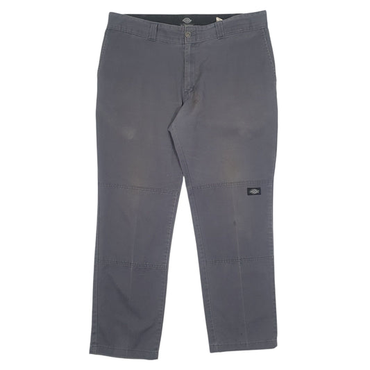Mens Grey Dickies Workwear Chino Trousers