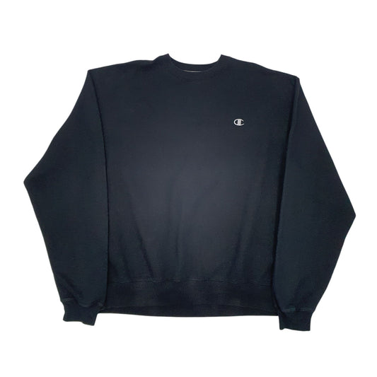 Mens Black Champion Crewneck Jumper