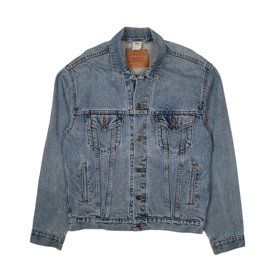 Mens Blue Levis Vintage 1990s Type 3 Trucker USA Coat
