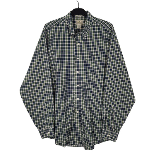 Mens Green L.L.Bean Long Sleeve Shirt