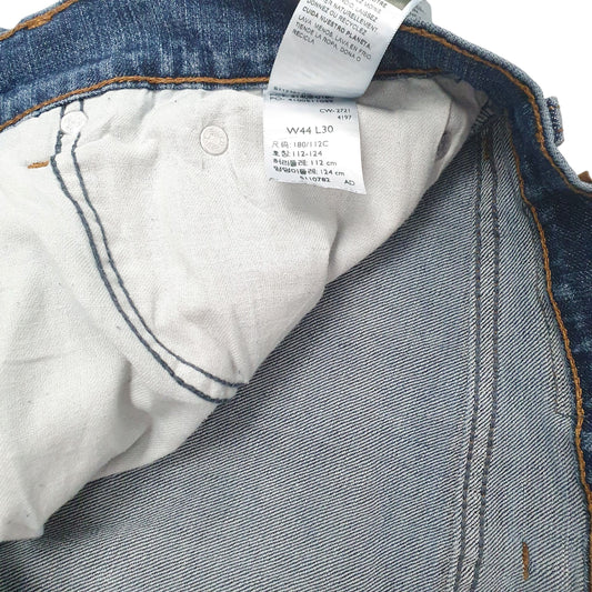 Mens Blue Levis Relaxed Distressed Jeans