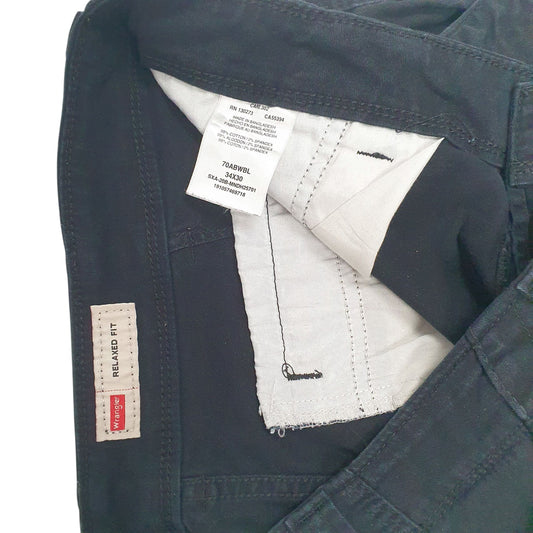 Mens Black Wrangler Trousers