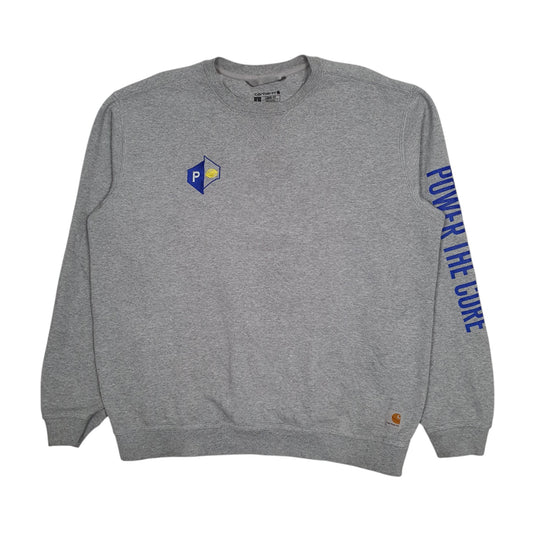 Mens Grey Carhartt Crewneck Jumper