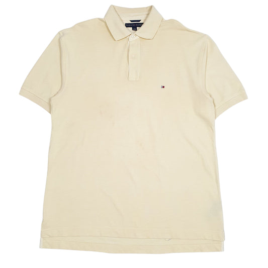Mens Yellow Tommy Hilfiger Short Sleeve Polo Shirt