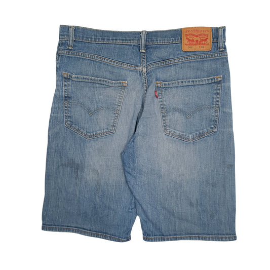 Mens Blue Levis 569 Stretch Shorts