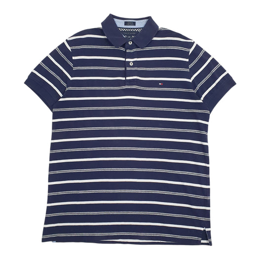 Mens Navy Tommy Hilfiger Short Sleeve Polo Shirt
